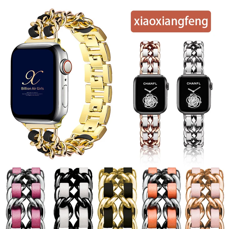 

Metal Strap For Apple watch Band 44mm 40mm 45mm 41mm 42mm 38mm Stainless steel correa bracelet iWatch serie 3 4 5 6 se 7
