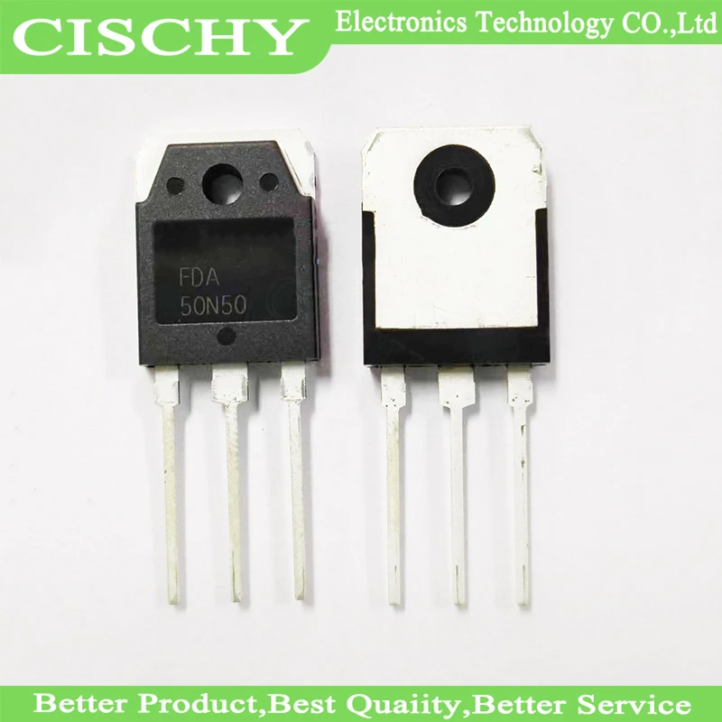 

10 шт./лот FDA50N50 FDA50N50S 50N50 TO-3P 50A 500V Мощность MOSFET транзисторы