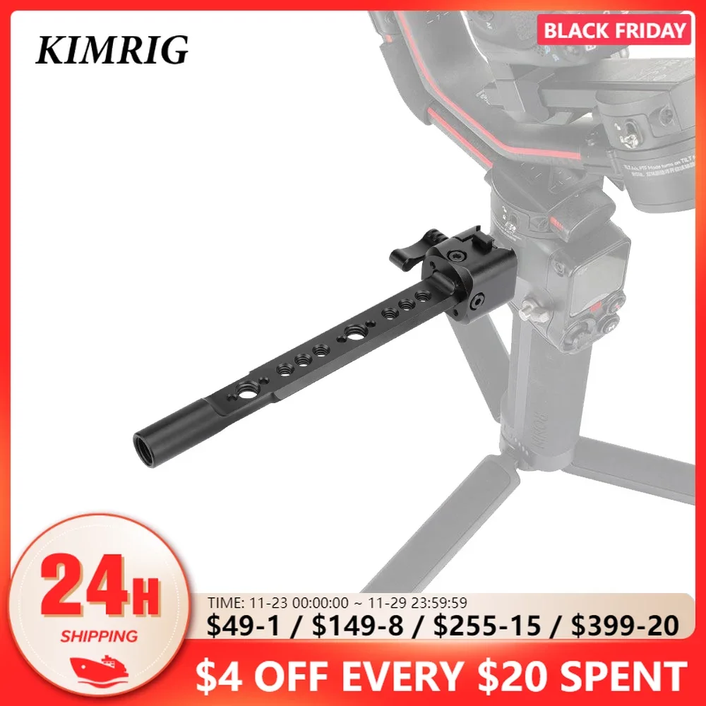 Стандартный НАТО рельсовый зажим-адаптер KIMRIG с алюминиевым стержнем 15 мм совместим с DJI Ronin S DJI RS2 Gimbal Stabilizer