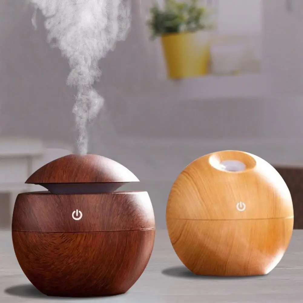 

130ML USB Aroma Diffuser Ultrasonic Cool Mist Humidifier Air Purifier 7 Color Change Novelty Lamp Office Home LED Night Light