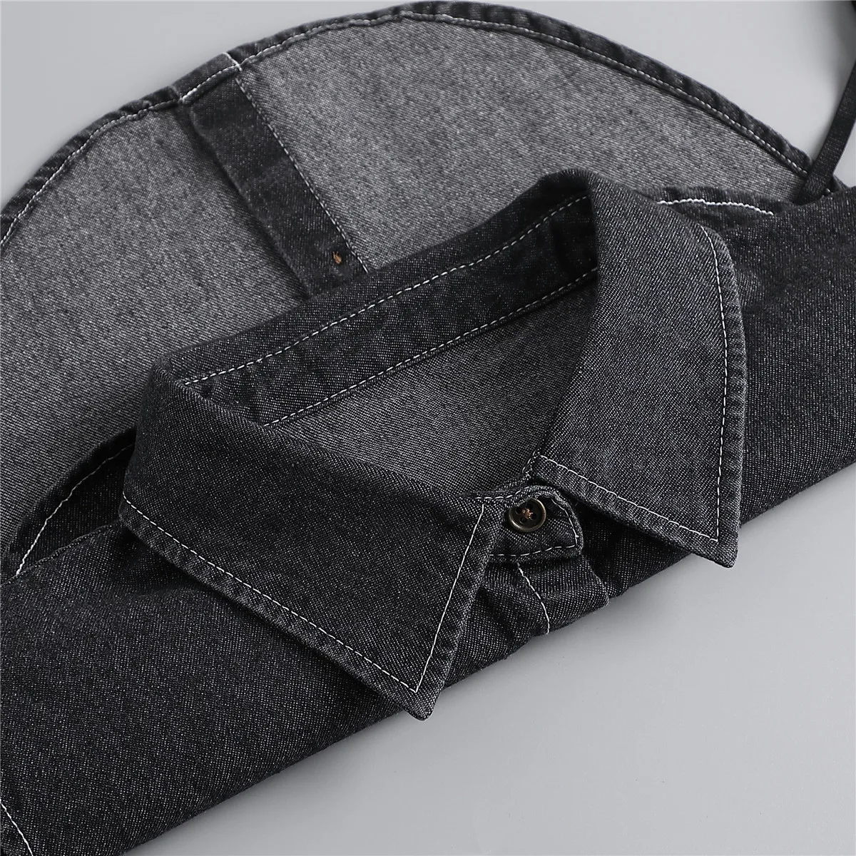 

Mens and Women Fake Collar Shirt Detachable Collars Solid Color Shirt Lapel Blouse Top Female White Clothes Shirt Accessories
