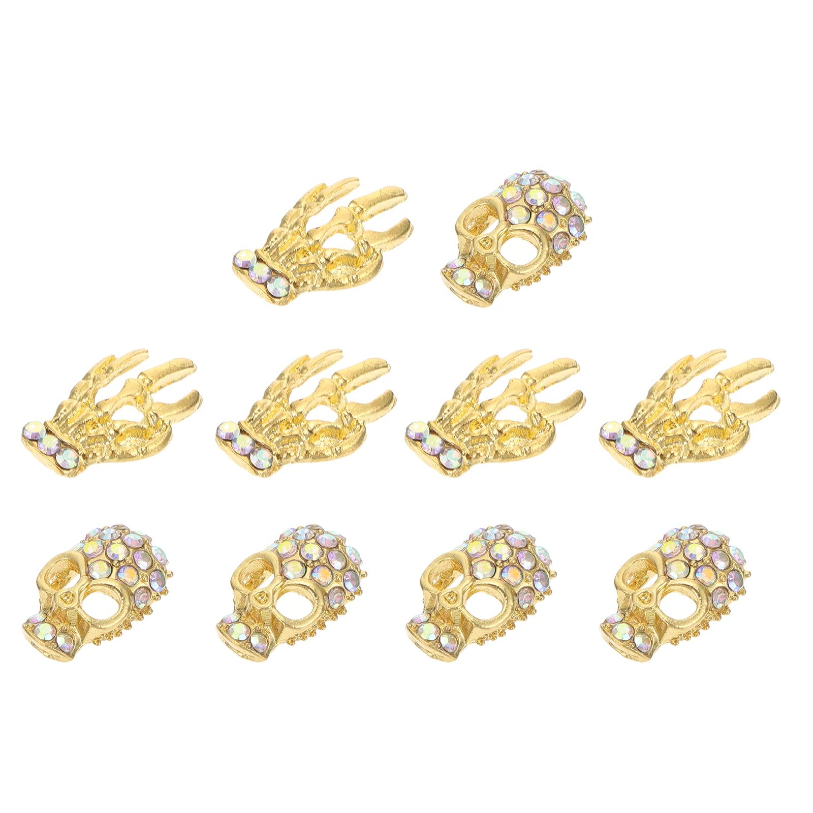 

Nail Charms Artskull Manicure 3D Rhinestone Decor Crystaldecal Diy Jewelry Studs Stickers Metal Hand Accessory Supplies