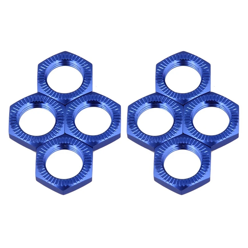 

8X 17Mm Upgrade Wheel Hex Hub Nut Cover N10177 For RC1:8 Model Car,Dark Blue