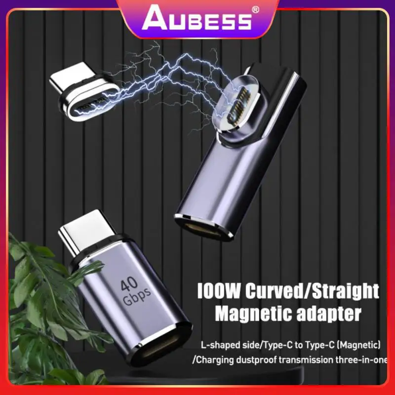 

Magnet Pd Charger 100w Fast Charging Aluminum Alloy Data Transfer 8k@60hz 40gbps For Macbook Magnetic Charger Adapter
