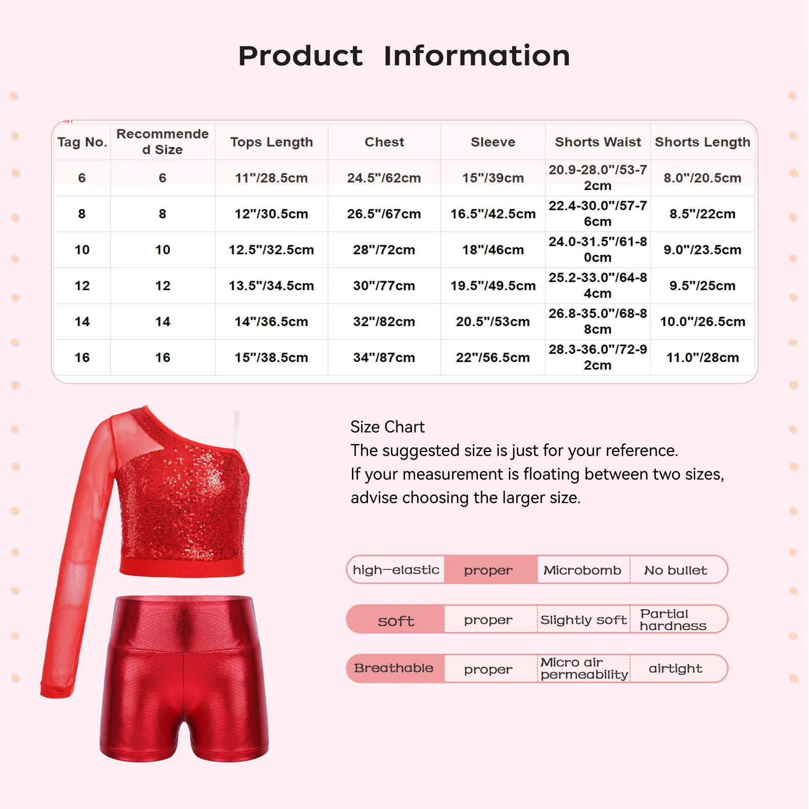 Детский танцевальный костюм для девочек прозрачный сетчатый топ на одно плечо с