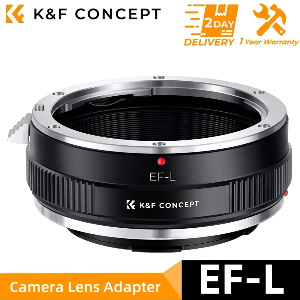 Адаптер K &amp F для крепления объектива с ручной фокусировкой Canon EF EOS-L Lens to Sigma Leica