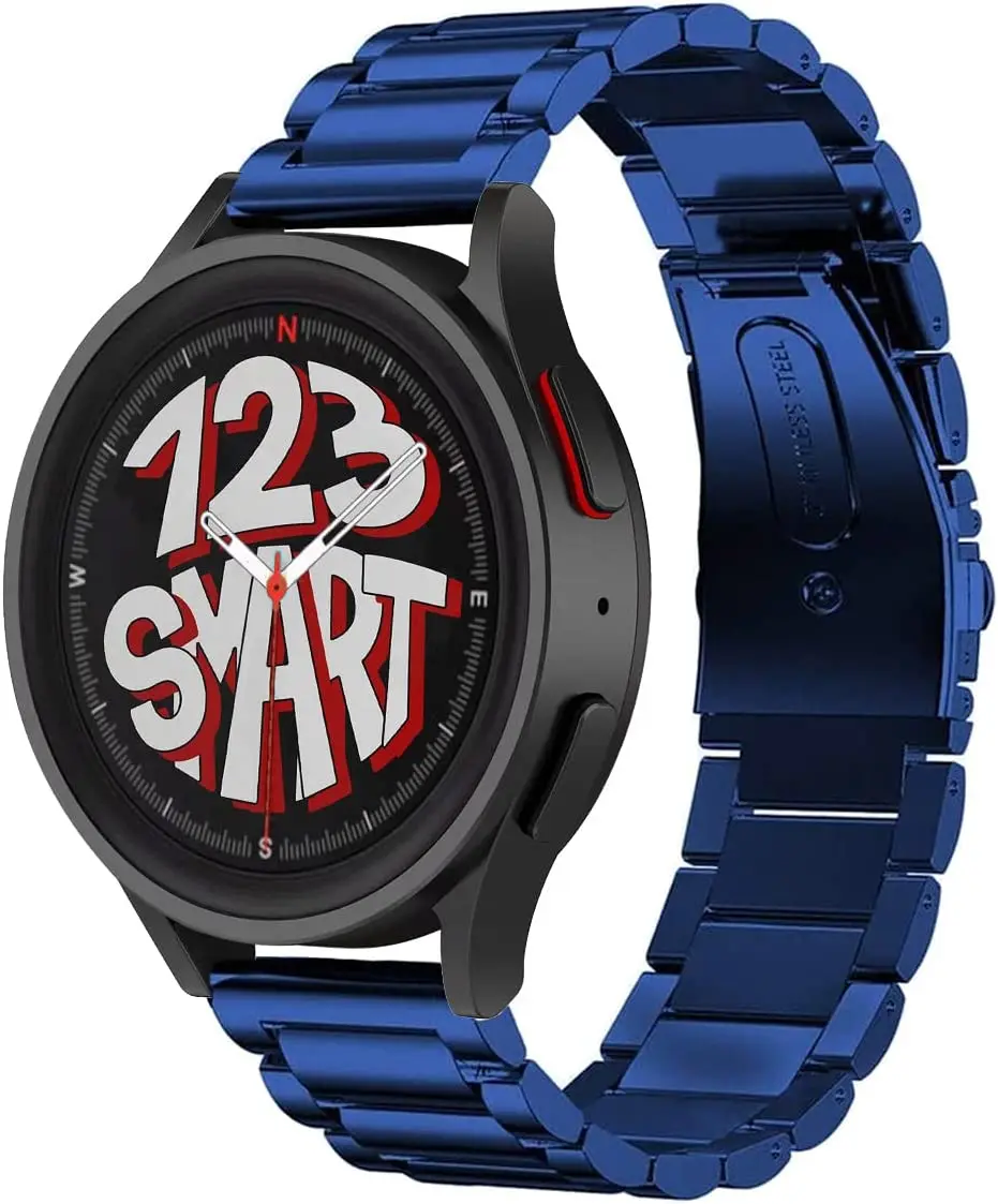 

NEW Pulseira de Aço Inoxidável para Galaxy Watch 4 Galaxy Watch 5 Watch5 Pro 40mm 42mm 44mm 45mm 46mm R860 R870 R880 R890 R900