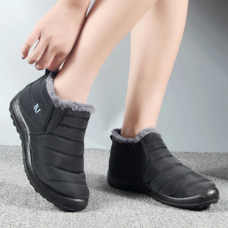 Winter Sneakers For Man Female Snow Botines 2022 Black Botas Femininas Waterproof Keep Warm Snow Botas Hombre Winter Boot Unisex