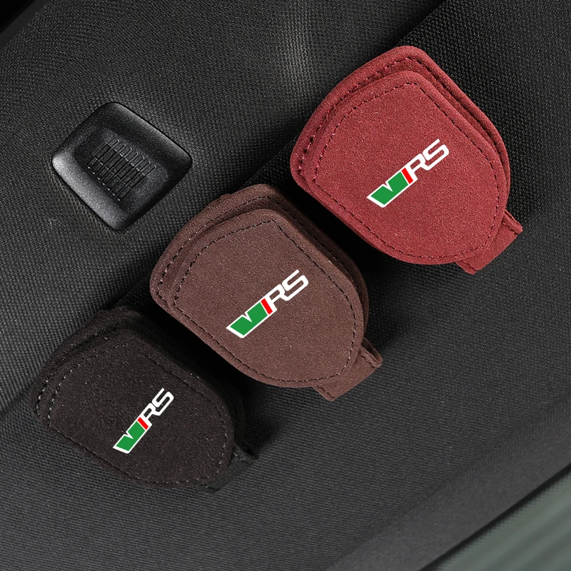 

Car Auto Sun Visor Glasses Sunglasses Clip Eyeglasses Fastener For Skoda VRS Octavia Kamiq Kodiaq Karoq RS Superb Fabia Rapid