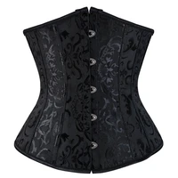 sure you like corset underbust waisttrainer gothic boned chest binder gorset sexy femme floral plus size women waist cinchers