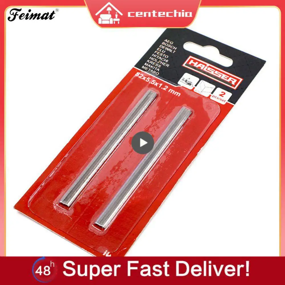 

Plane-resistant Woodworking Machiney Part 82x5.5x1.1mm Woodworking Machinery Parts Durable Wood Cutting Tool Planer Robust