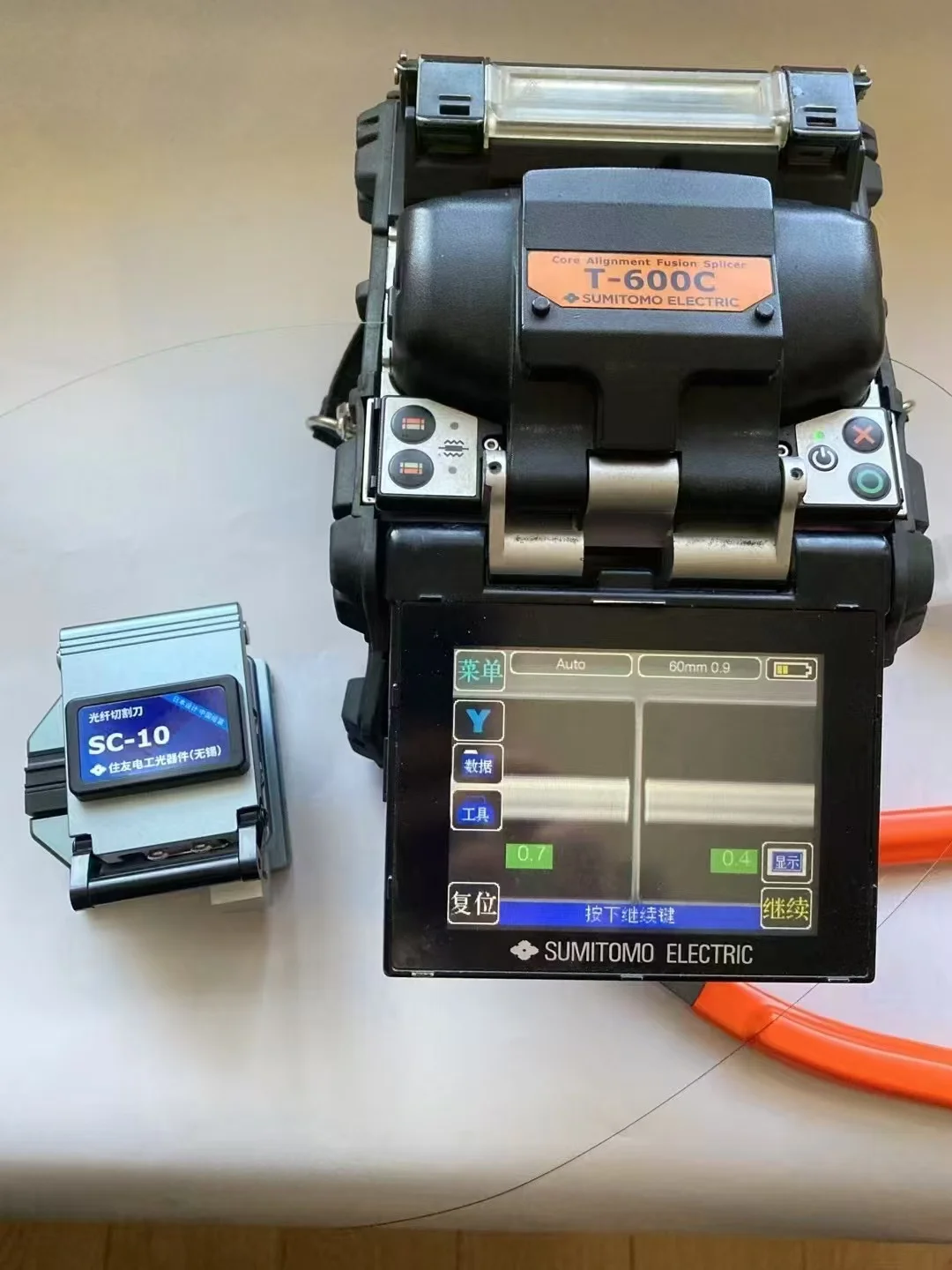 Высокоточный настольный скалыватель Sumitomo SC-10 для одиночного волокна новая