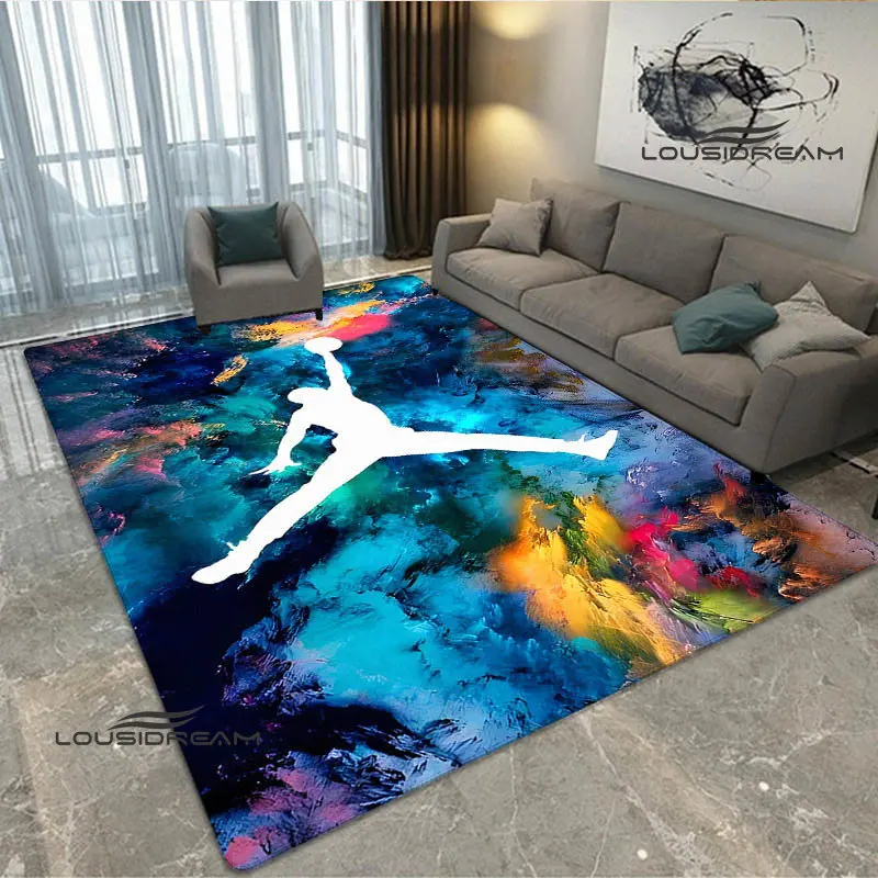 

Sports carpet basketball printed carpet non -slip carpet living room bedroom carpet area rug bedroom decor Birthday Gift