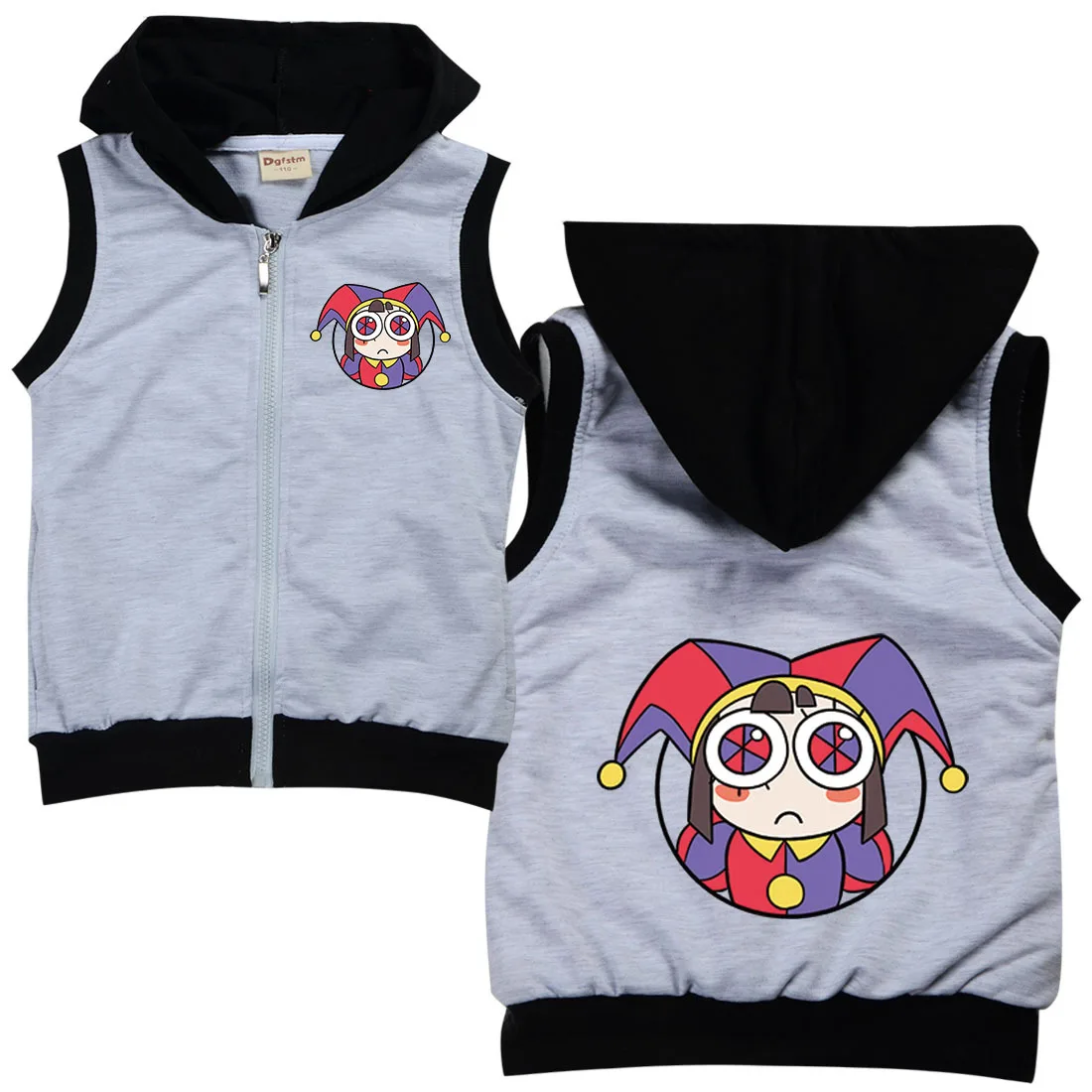 Удивительная цифровая цирковая одежда детский джемпер Pomni Jax куртка на молнии с