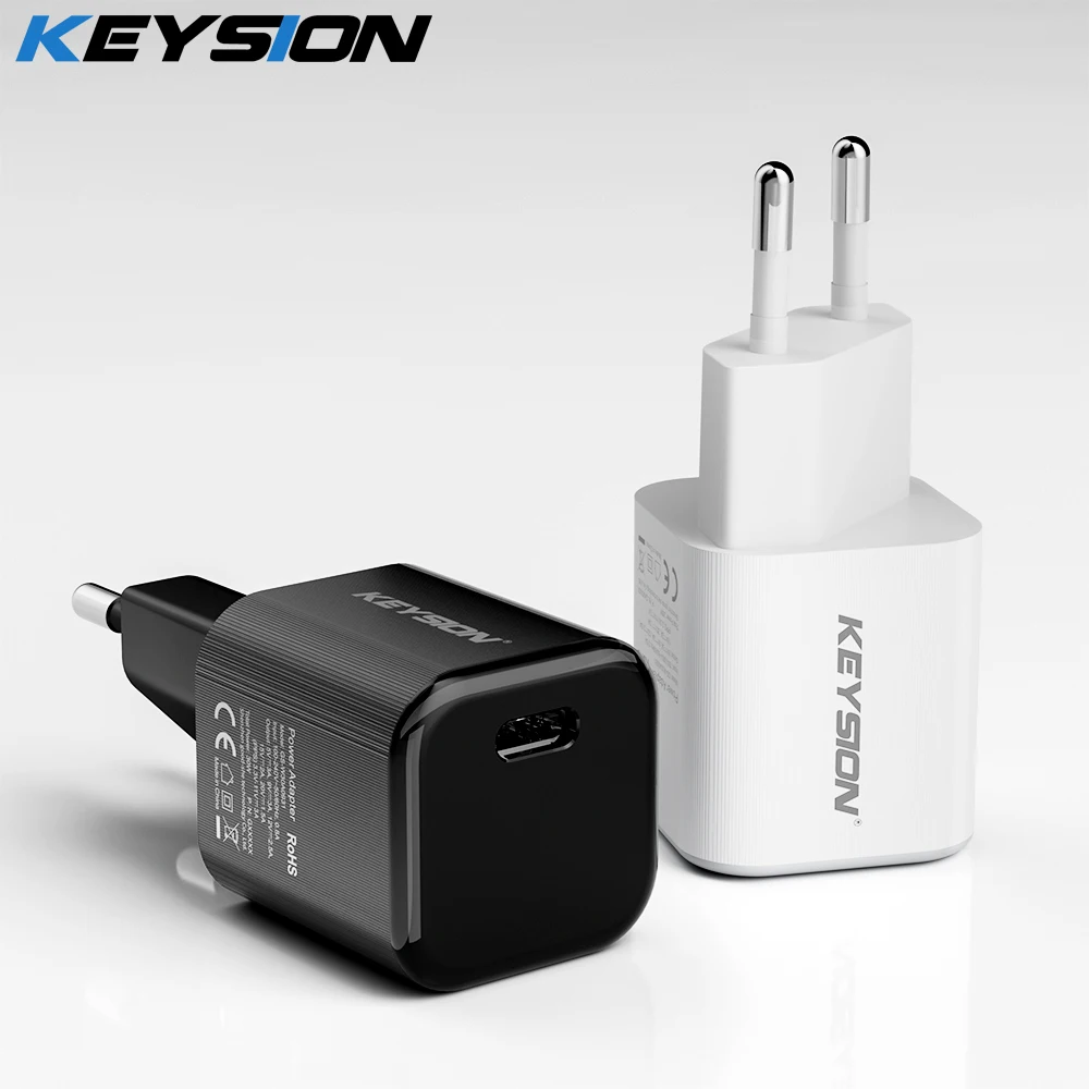 

KEYSION 30W GaN Mini USB Charger PD 3.0 Type C Quick Charge Adapter QC4+ USB-C Fast Charging for iPhone 14 Samsung Xiaomi Redmi