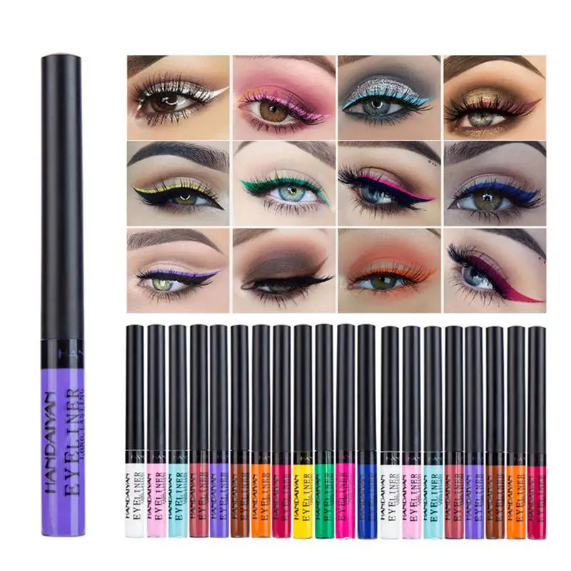 

12Pcs Glitter Liquid Eyeliners Waterproof Long Lasting Eyeliners Color Matte Eyeliner Does Not Smudge Eye Makeup Easy To Wear