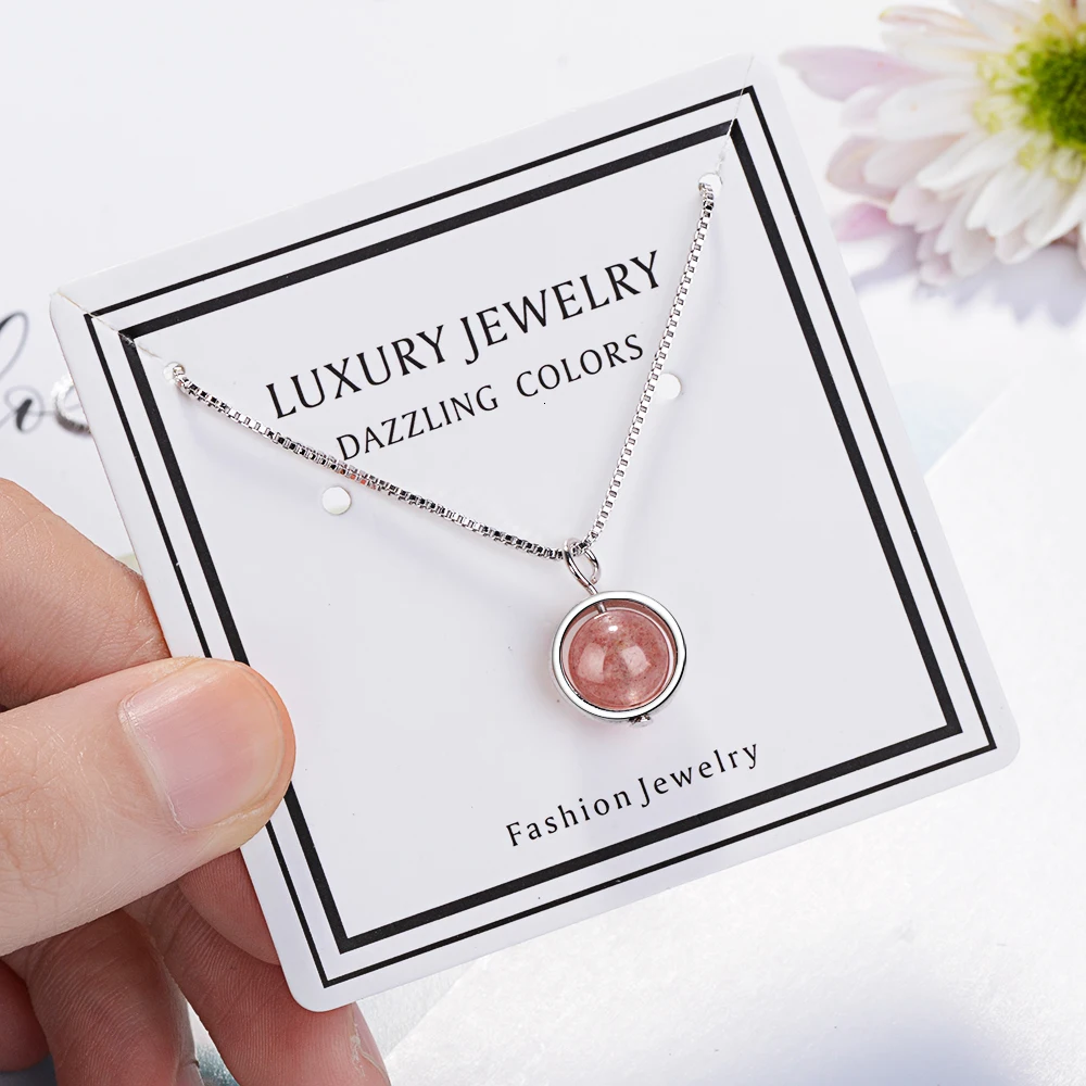 Серебряное ожерелье с кристаллами S-n249