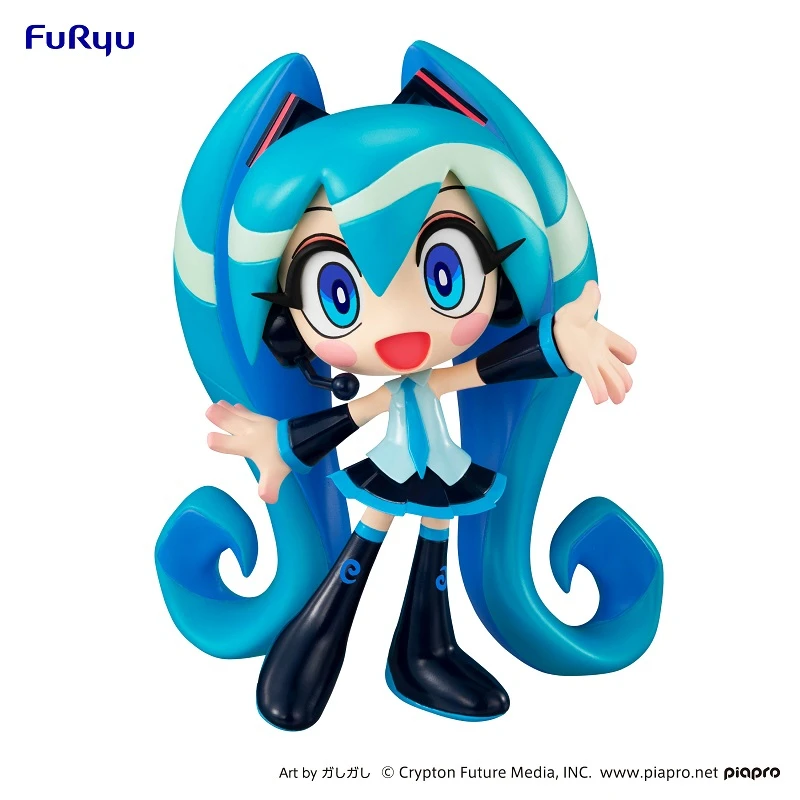 

FuRyu Original Toonize Vocaloid Hatsune Miku Virtual Singer Anime Figure Toys 13cm Cartoon Color Miku Kids Birthday Gift