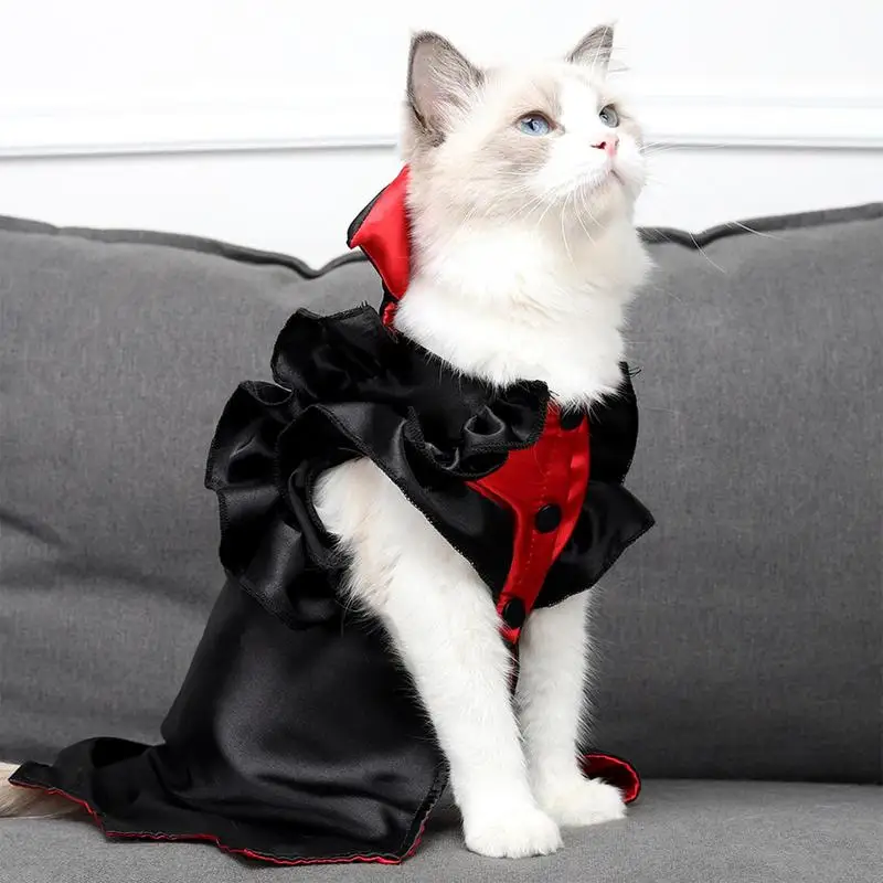 Костюм кошки, кошки, Забавный костюм вампира, косплей, новинка, одежда для  котенка на Хэллоуин, Рождество, милая, страшная, страшная, женская одежда |  AliExpress