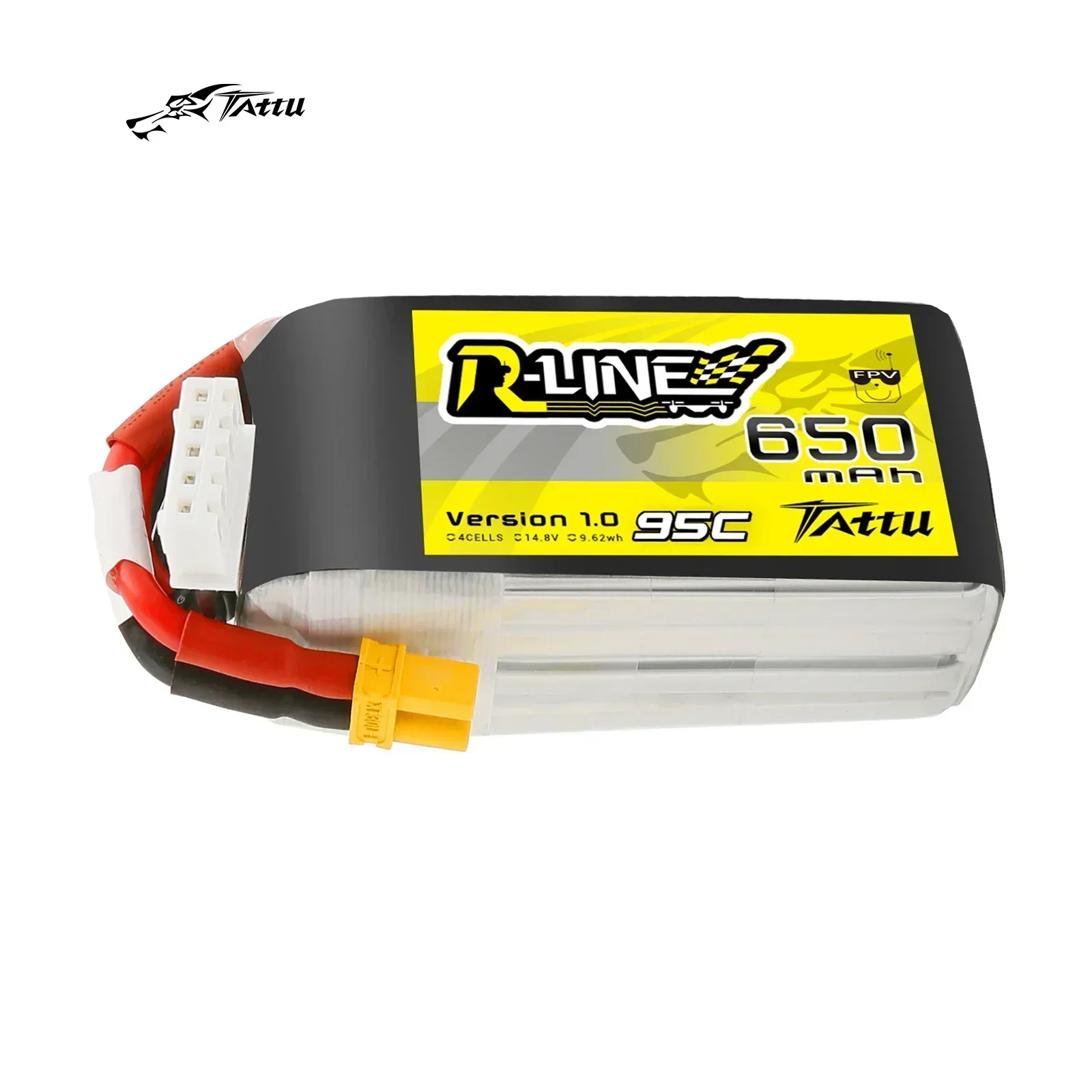 TATTU 95C 14 8 В 650 мАч Lipo 4s аккумулятор с разъемом XT30 RC Power для небольшой рамы дрона