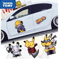 taraka tomy pokemon pikachu car sticker car sticker cartoon cute car door scratch blocking body sticker creative sticker