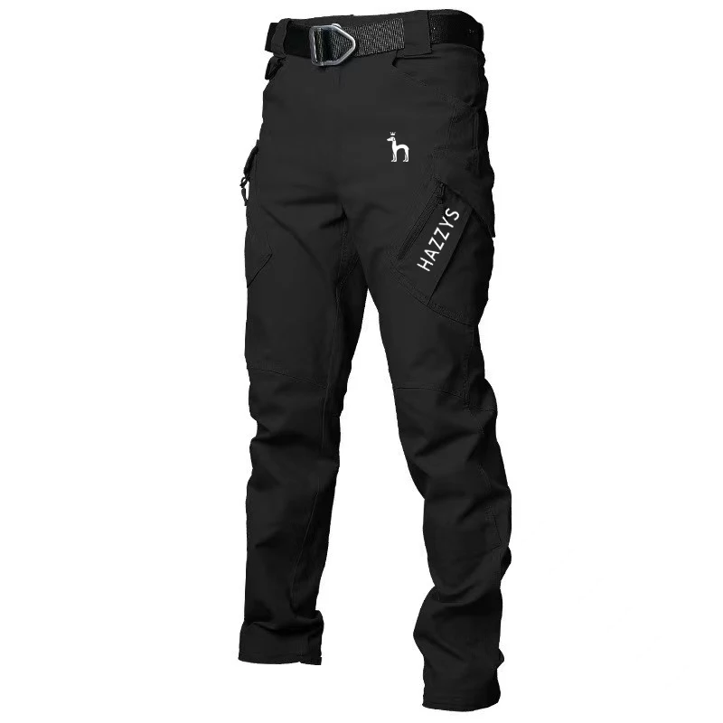 

2023 HAZZYS Men's trousers Jogging military casual Work sweatpants Slim men's bunched feet overalls