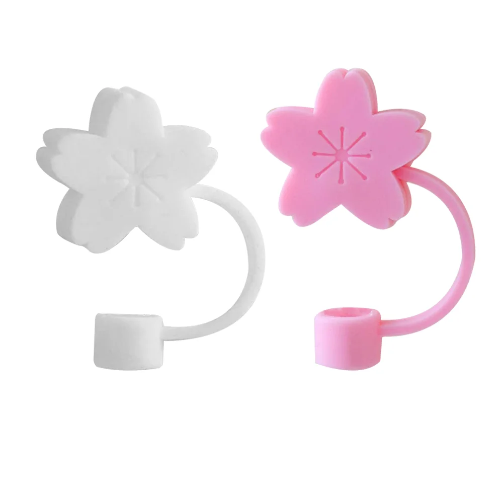 

2pcs Creative Reusable Adorable Practical Lightweight Straw Tips Home Office