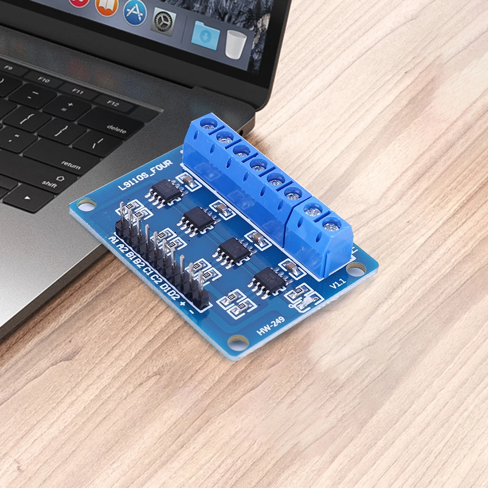 L9110S плата контроллера драйвера двигателя H-Bridge 4-канальный модуль 2 5-12 В 0 8 А для