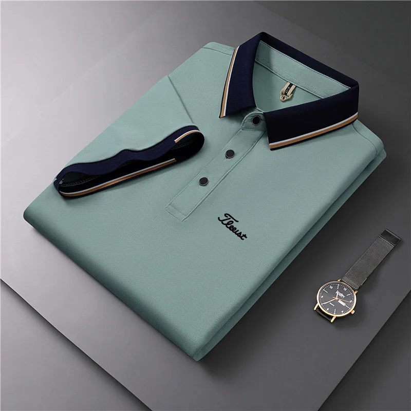 New Embroidery Golf Clothing Summer Golf Shirts for Men's Short-sleeved T-shirt Golf Polo Shirt Fashion Casual Golf Ball Jersey