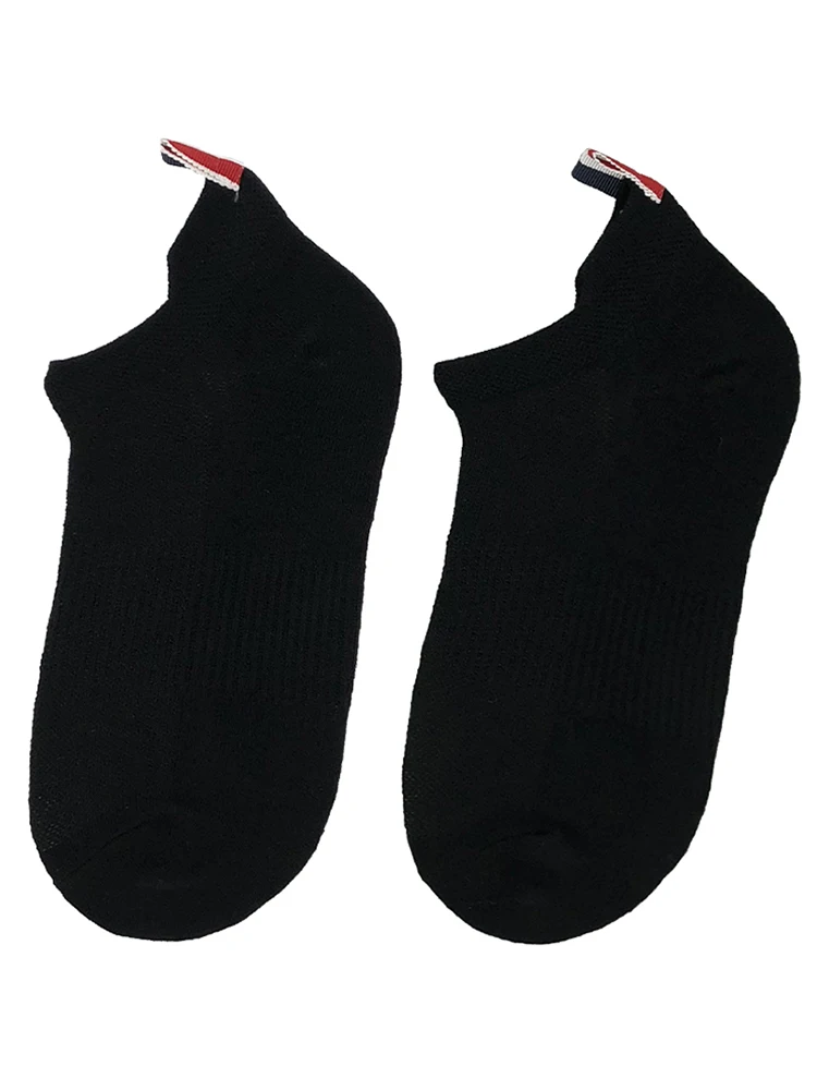 6 pairs of tb socks boxed men's and women's shallow mouth low-top solid color Japanese trend deodorant sweat-absorbing socks