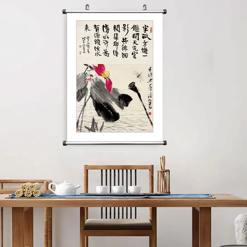 Traditional Chinese Folk Abstract Qi Baishi Wall Art Canvas Paintings Posters Pictures Prints For Office Living Room Home Décor