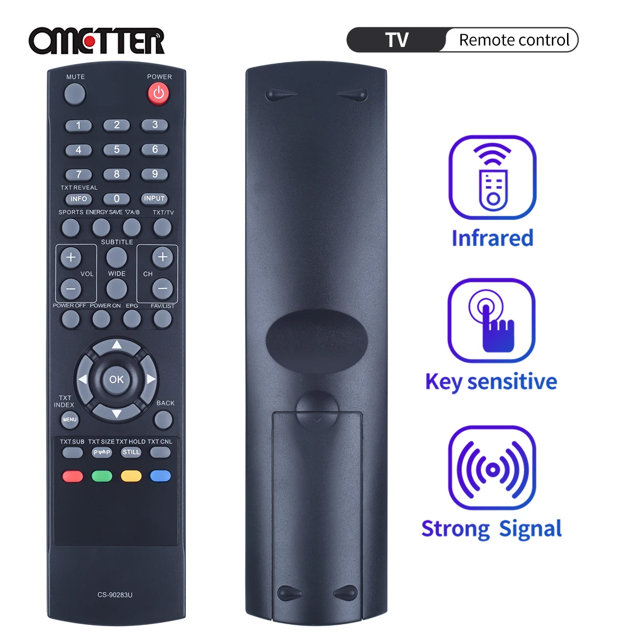 

CS-90283U CS90283U Suitable for Sanyo LCD TV Remote Control LCD32E30A