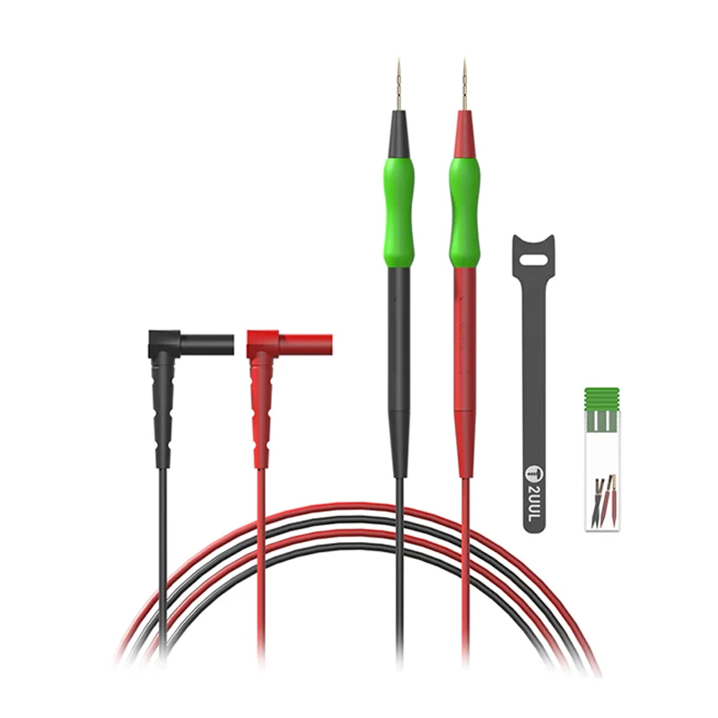 

2UUL MT01 Мультиметр Тестовые щупы с пылезащитной заглушкой, высоковольтный сопротивление, позолоченный стальной игольчатый провод