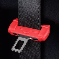 universal car safety belt buckle protector silicon anti scratch seat belt buckle clip interior button case anti scratch cover