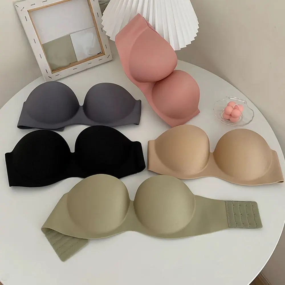 

Push-up Invisible Bra With Extension Belt Beauty Back Sexy Strapless Bra Chest Wrap Women Bras Without Straps Bralette