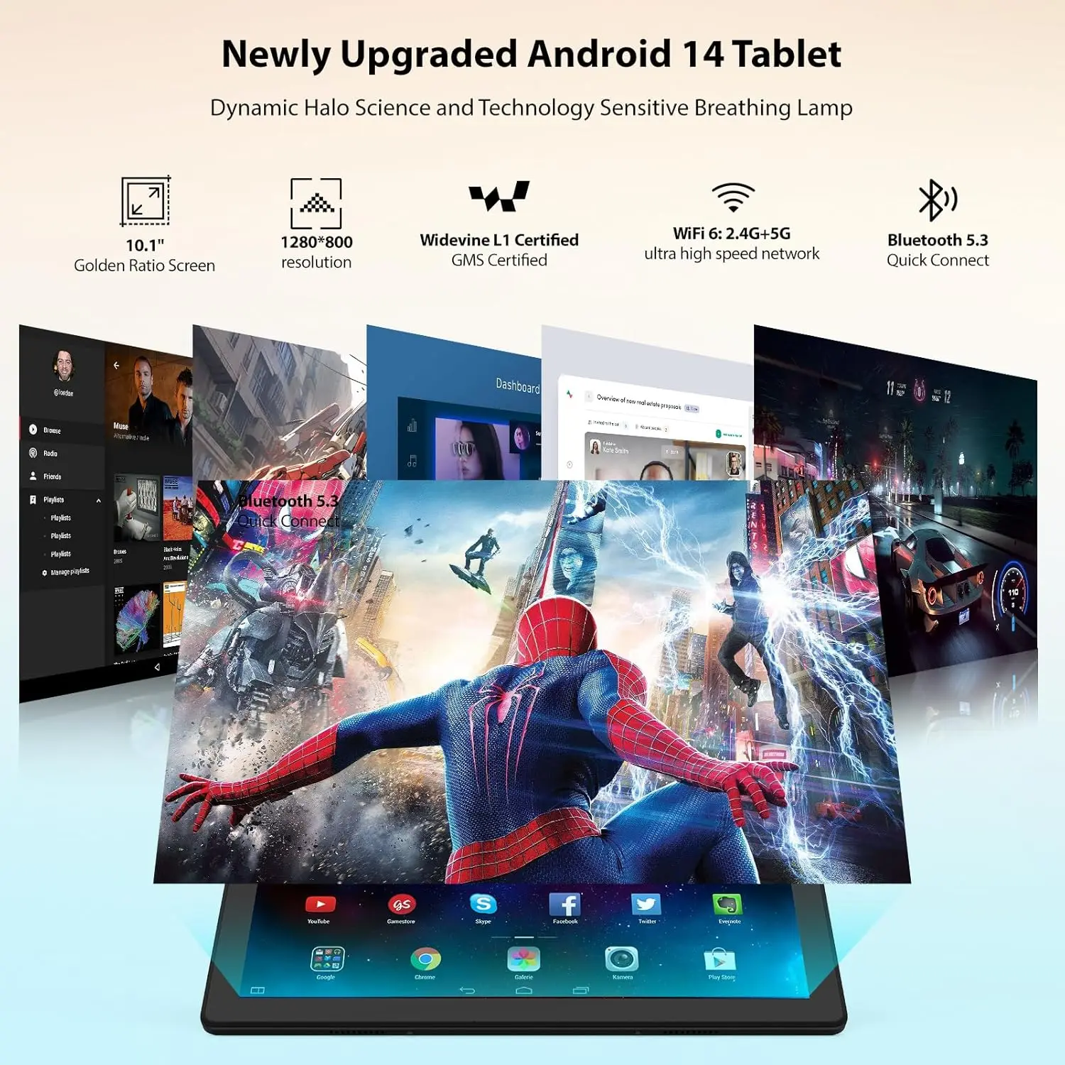 Фото Новая глобальная версия 5G Tablet Pad 7 Pro 4K HD 120 Гц Дисплей Snapdragon 8 Gen2 20000 мАч 22 ГБ + 2 ТБ Android 14 Dual SlM WlFl MI PC №3