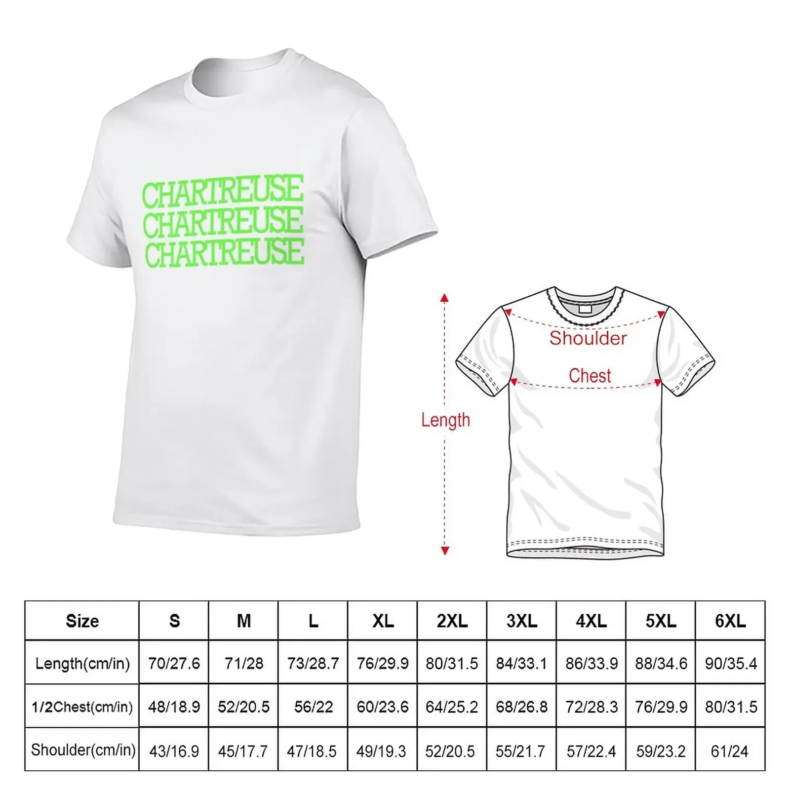 Chartresue Chartreuse-цветная футболка мужские высокие футболки