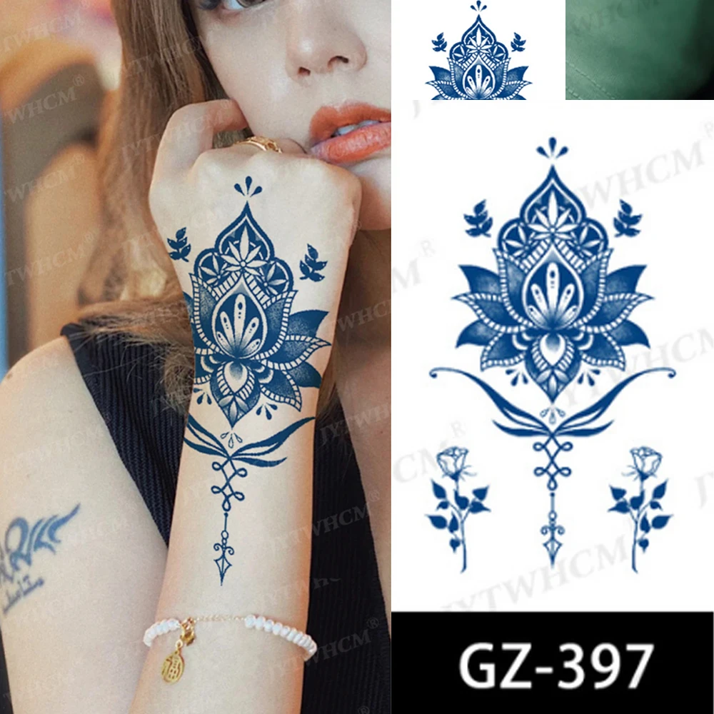 Стикеры для временных татуировок Juice Ink с долговременной стойкостью, водонепроницаемые, для женщин, с изображением планеты, бабочки, компаса, цветка и фрукта, гель-тату для мужчин.