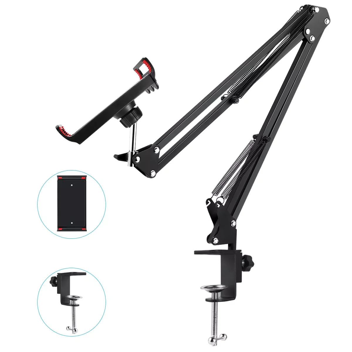 

NEW2023 Adjustable Long Arms Tablet Mount Holder Stand Mobile Lazy Bracket 12-18cm Wide Tablets​ Stand