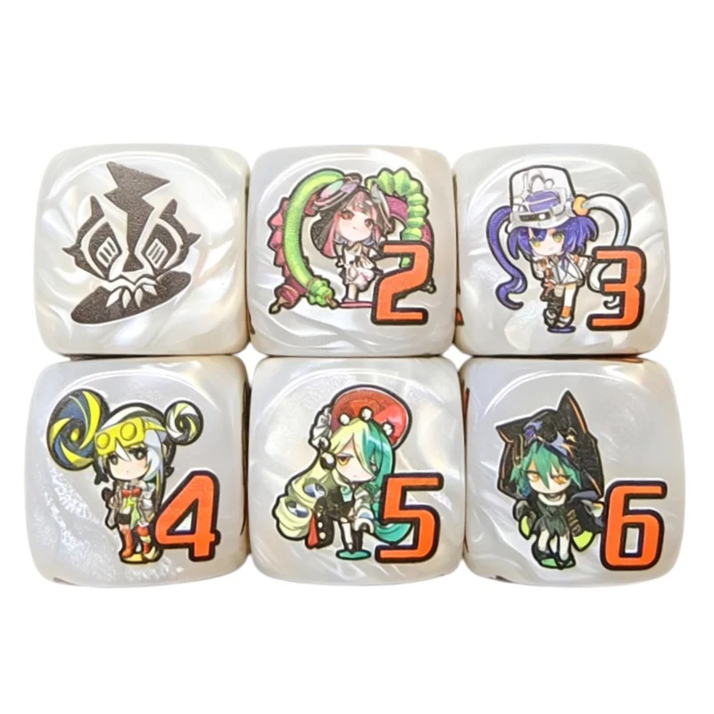 Ю-Ги-О! Игровые кубики Kewl Tune Rotary Multi-sided для настольных игр, специальные кубики Kewl Tune Reco YGO 20 мм с индикатором повреждений, счетчик жетонов, игрушка-кубик (art.: 3920db586b68d) - 3920db586b68d