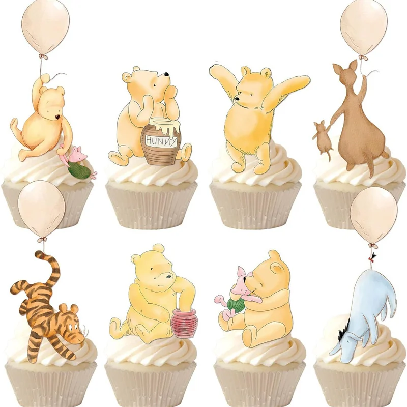 Украшения для торта Винни Пух 8 шт. MINISO