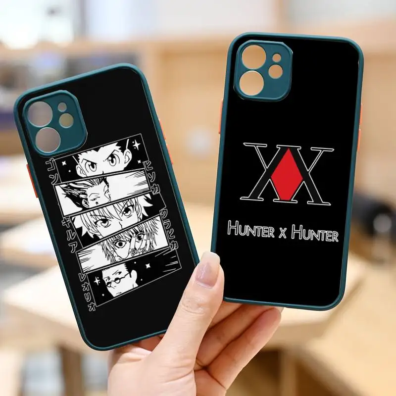 

Hunter x Hunter Phone Case Black Green Color Matte Transparent For iPhone 13 12 Mini 11 Pro X XR XS Max 7 8 Plus