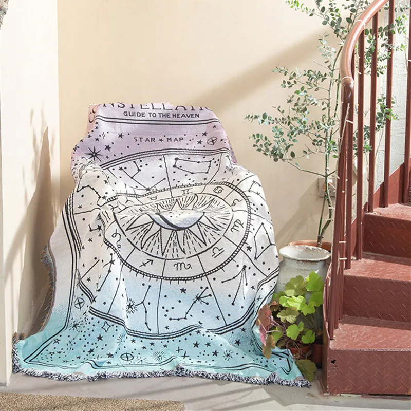 

Bohemian Casual Blankets Carpet Decoration Blanket Sofa Leisure Carpet Single Tapestry Sofa Blanket Throw Blankets