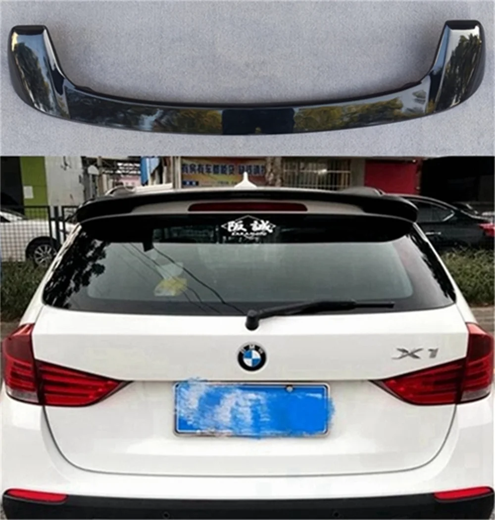 

For BMW X1 E84 2011 2012 2013 2014 2015 rear spoiler ABS Material Rear Roof Trunk Spoiler For X1 E84 Primer Color