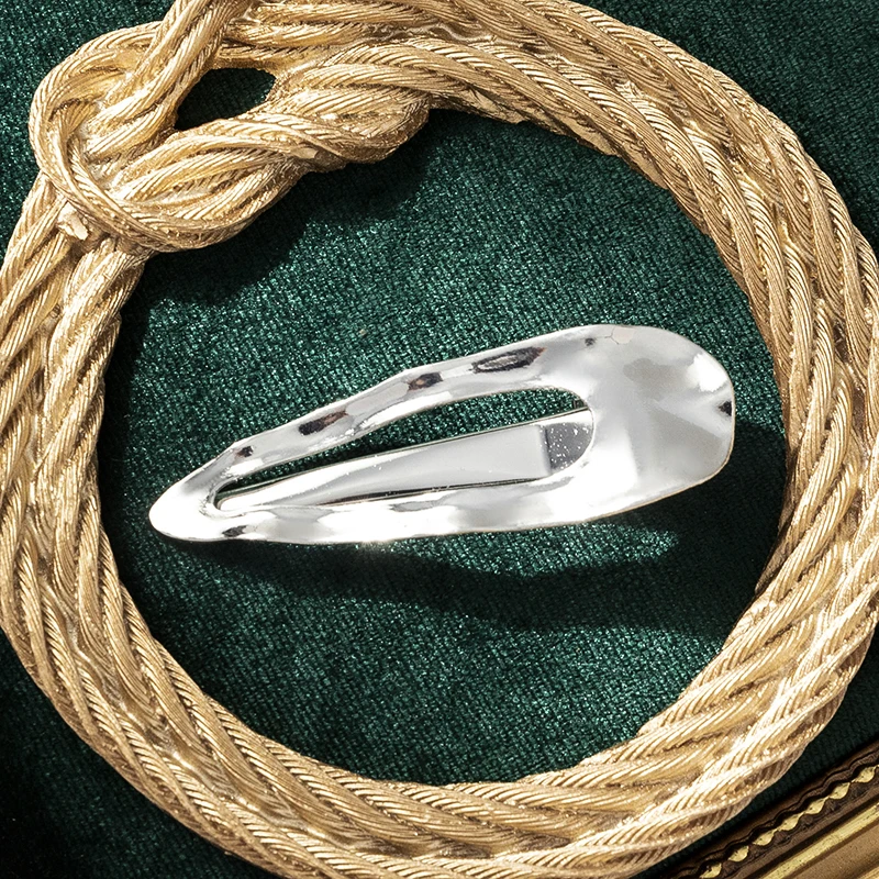 Металлическая Заколка Для Волос С Волнистым Дизайном Унисекс Из Сплава Детей