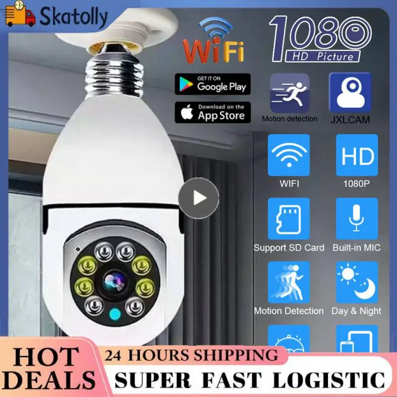 

Support Wifi Smart Bulb Easy To Installed Bulb Surveillance Camera Suitable For Various Occasions Local Remote Playback