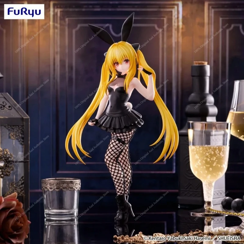 Фото 100% Оригинальная фигурка FuRyu BiCute Bunnies To Love-Ru Golden Darkness Bunny Ver. Коллекционные фигурки аниме для декора рабочего стола, подарки, в наличии №2