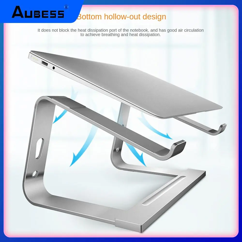 

Clean Desktop Adjustable Computer Stand Aluminum Alloy Silicone Non-slip Material Foldable Computer Stand Flexible Adjustment