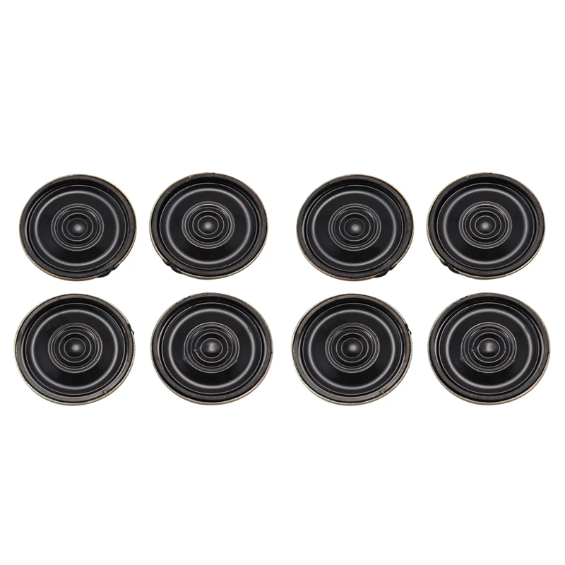 

8Pcs 0.5W 8 Ohm 28Mm Dia Mini Metal Inside Magnet Music Player Speaker