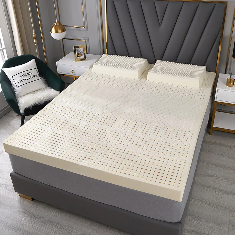 

Thailand natural pure rubber mattress luxury 100% natural latex mattress 1.8m bed 1.5/2.0m thickened home dormitory cushion mat